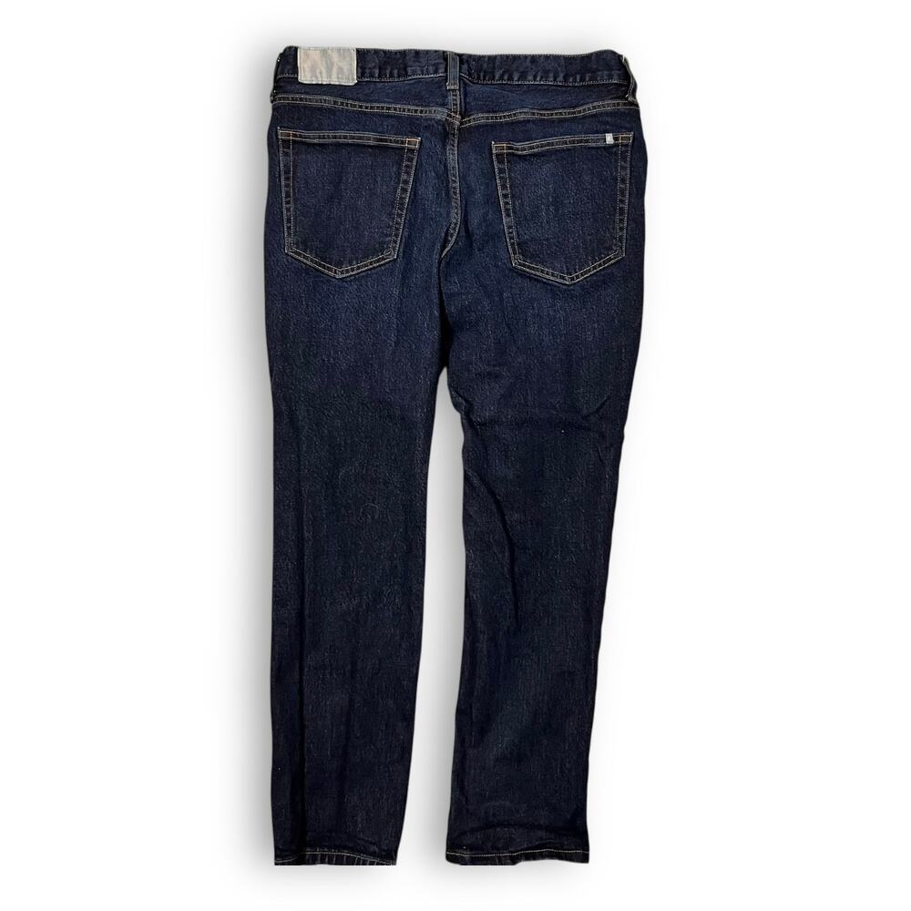 Everlane Straight Leg Jeans Dark Wash Organic Cotton Denim Womens 34x28 - Picture 3 of 9